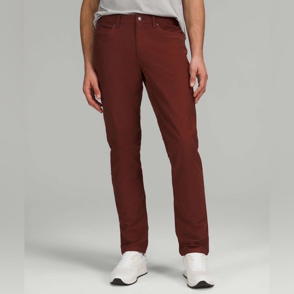lululemon athletica Other - Lululemon Pants Mens 30x32 Brown/Maroon ABC Slim Fit Utility Pants 010-A